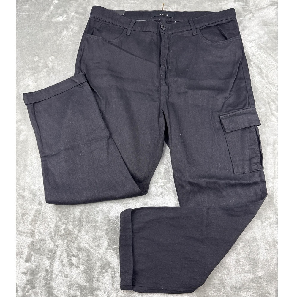 J Brand Lara Relaxed Drop Rise Cargo Pants Black Mens Size 30 Made in USA